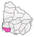 Ubicaci&oacute;n de Clonia en Uruguay