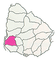 Ubicaci&oacute;n de Soriano en Uruguay